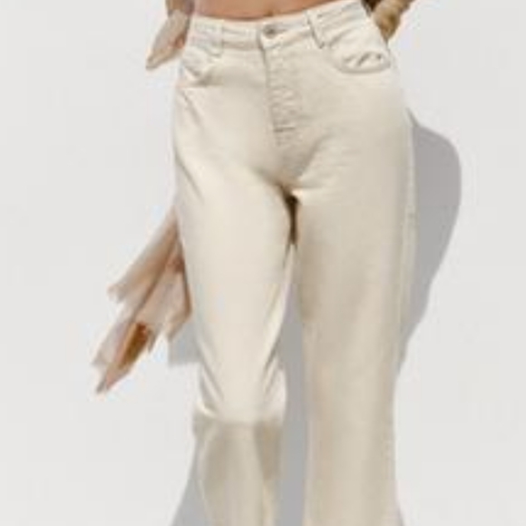 Zara Denim - Zara White Flare Women's Jeans